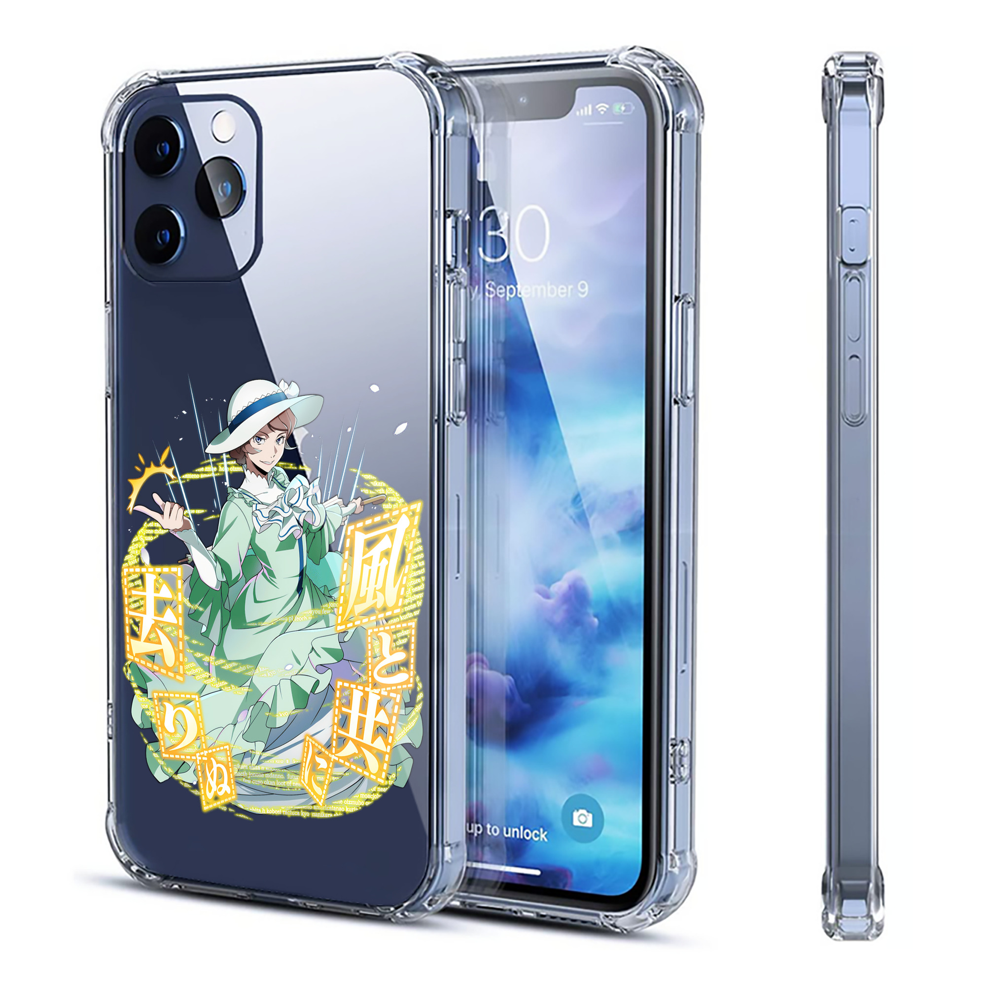 （画像用） 文豪ストレイドッグス Bungo Stray Dogs 【iPhone 12シリーズ対応】透明スマホケース（クリアソフトケース）